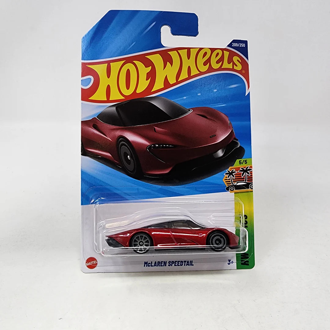 SMALL CLAP HW McLaren Speedtail Red 1:64 Scale Die-Cast Car – Ages 3+