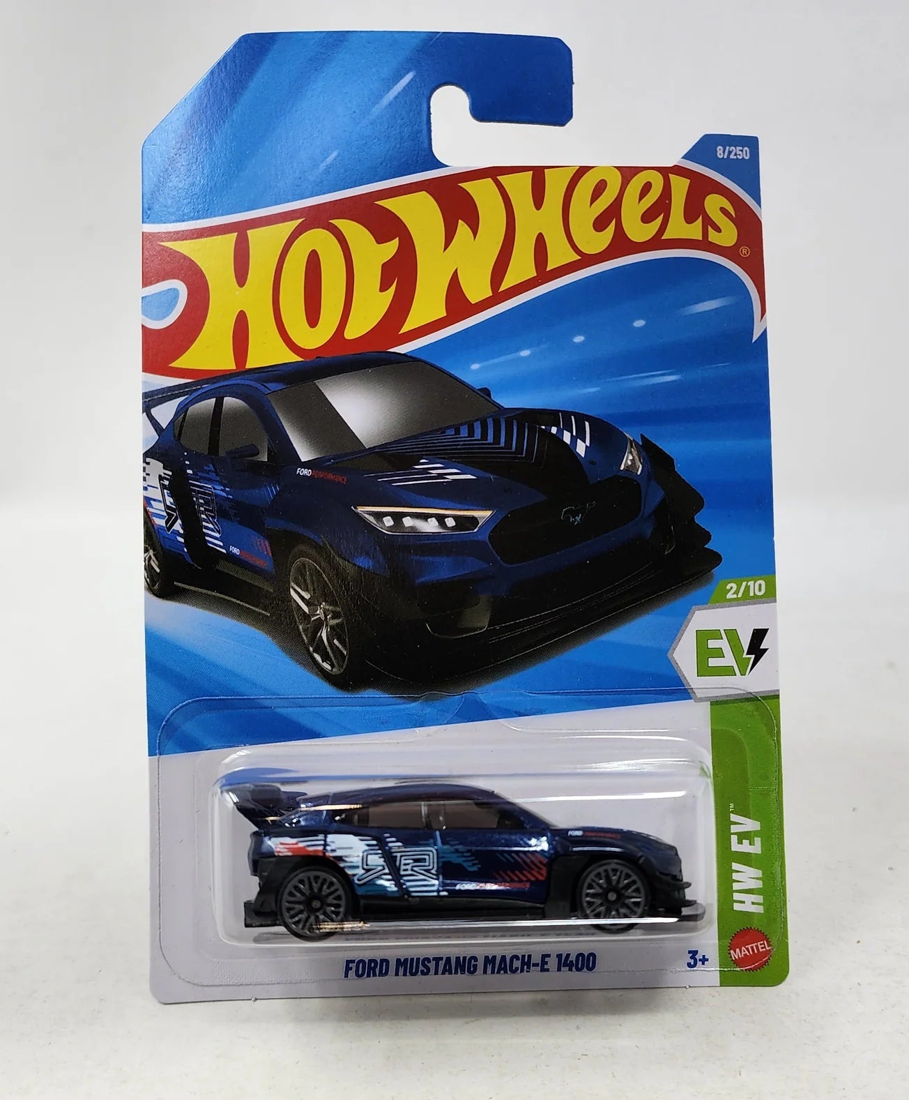 Hot Wheels 2026 Ford Mustang Mach-E 1400 #8 – Dark Blue | 1:64 Diecast Car