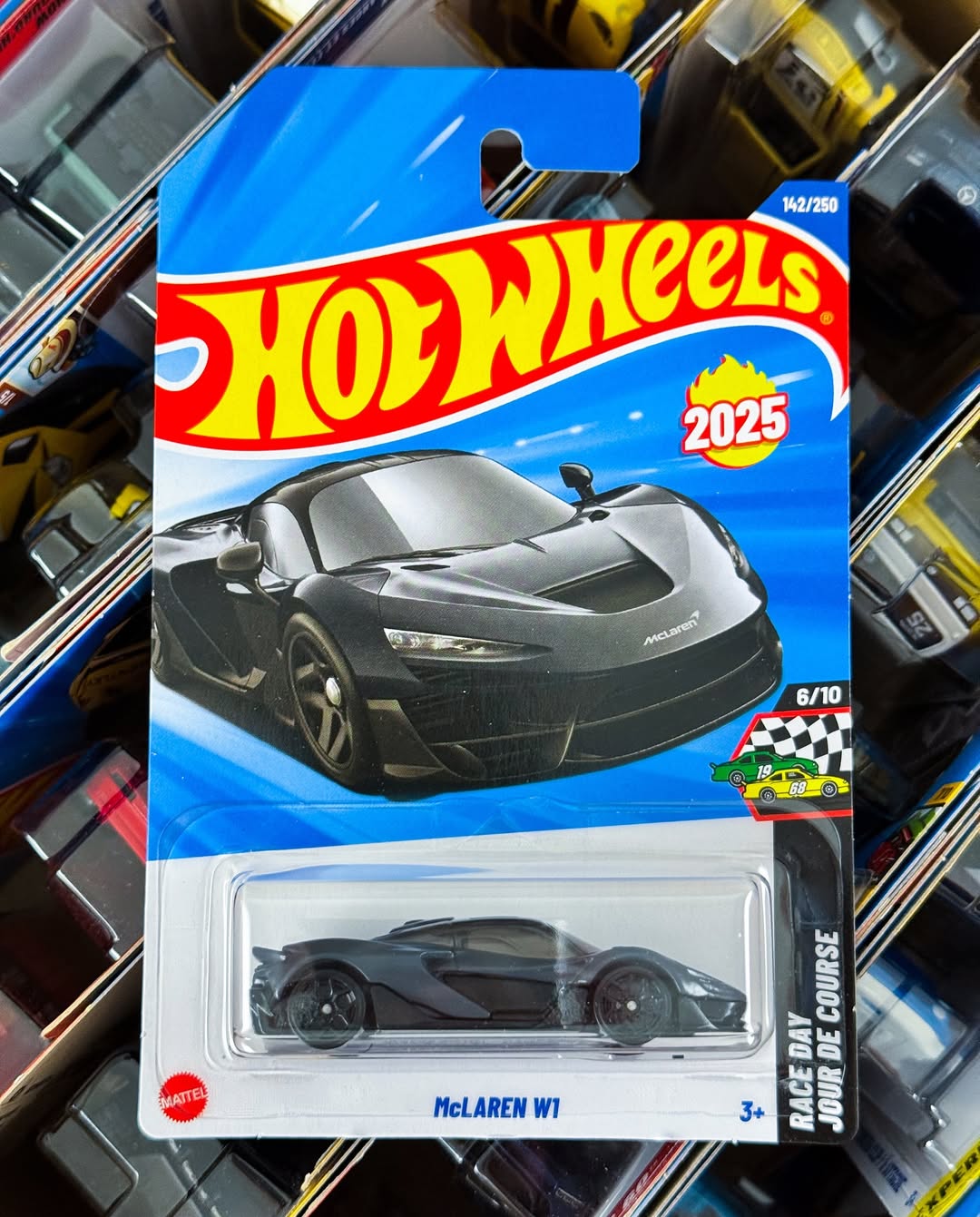 Hot Wheels McLaren W1 #142 – 1:64 Scale Die-Cast Car (2025 Case Q, Grey)