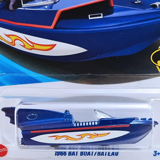 Hot Wheels 2025 1966 Bat Boat – Batman 232/250 (Blue, 1:64 Scale)