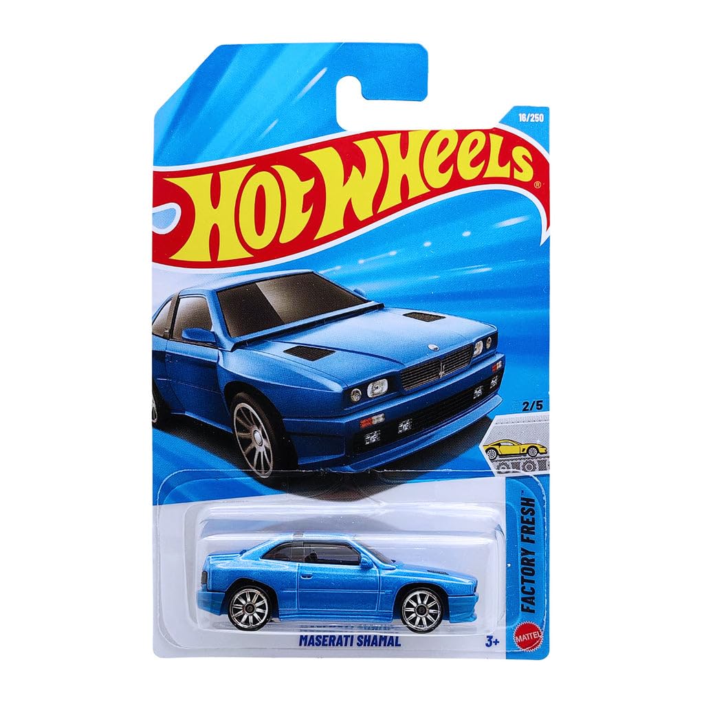 Hot Wheels Maserati Shamal Factory Fresh Ages 3 and Up 16/250 (Blue)