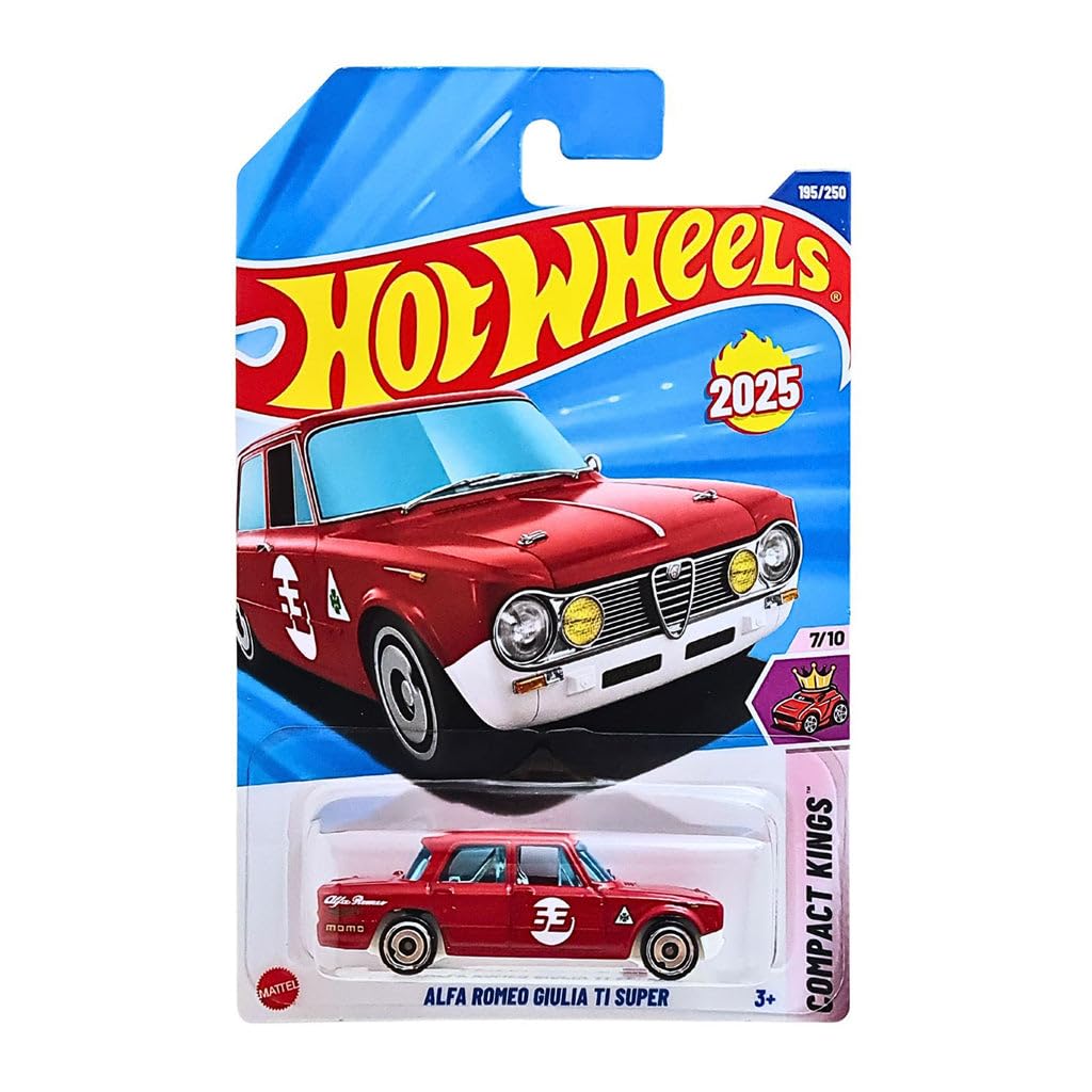 Hot Wheels Alfa Romeo Giulia TI Super Compact Kings Ages 3 Years and Up 195/250 (Red)