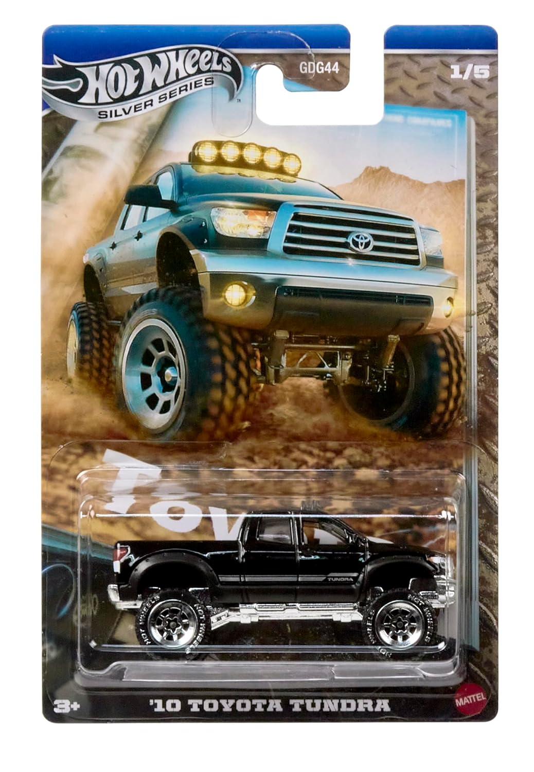 Hot Wheels Toy Truck, 1:64 Scale Die-Cast Toyota Vehicle Toyota with Elevated Deco