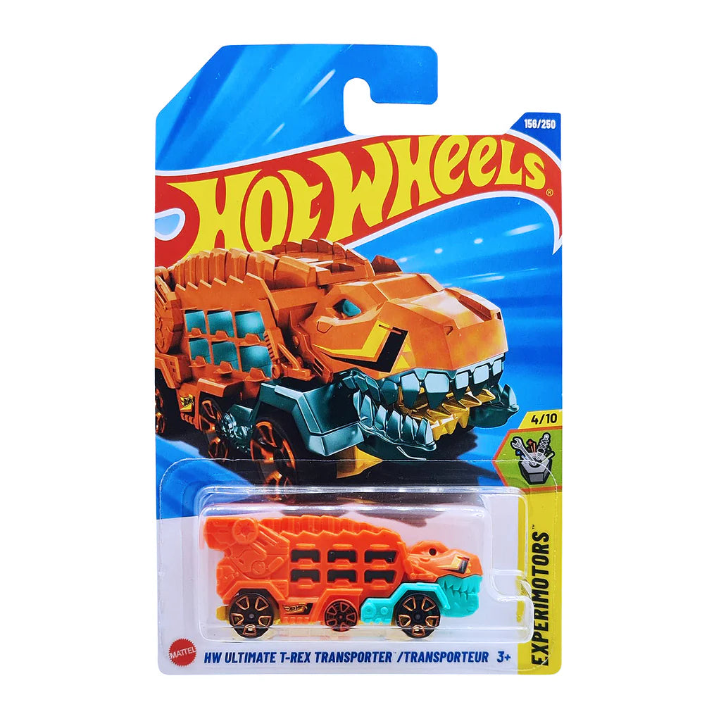 Hot Wheels Pack of 3 – Dodge Viper GTS ’96 (Yellow), BMW M3 Wagon (Green), and T-Rex Transporter (Orange) | Premium Die-Cast Car Set