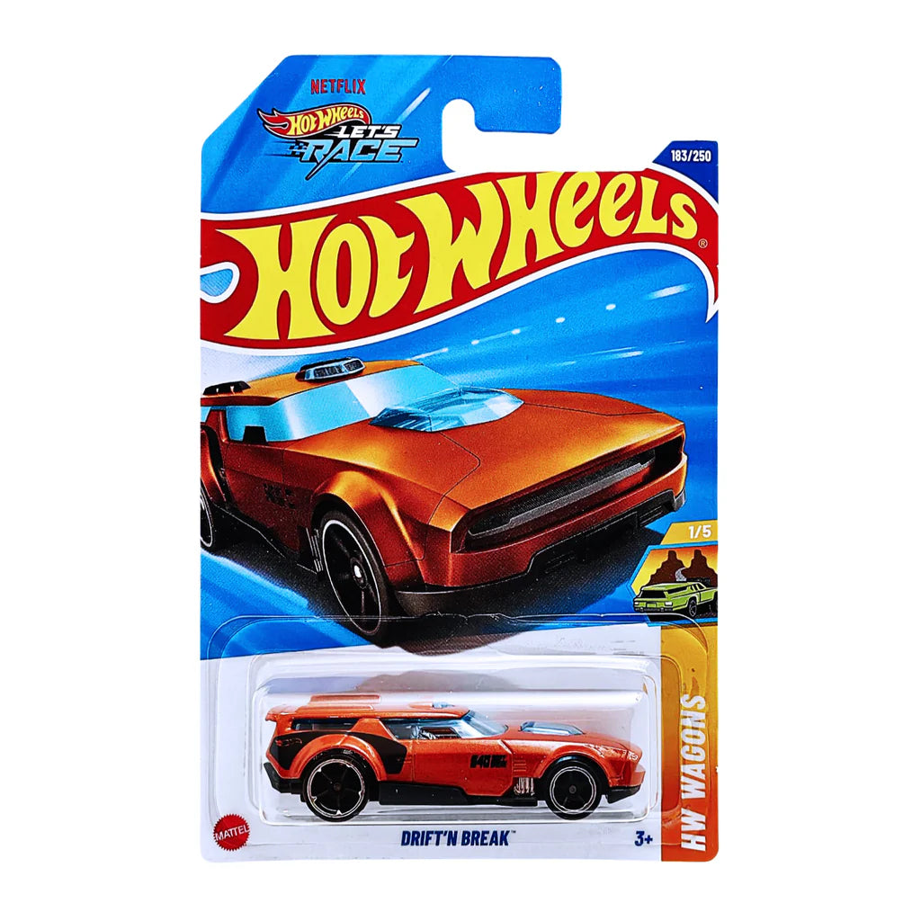 Drift'N Break HW Wagons HW'S 1:64 Scale, The exciting HW's J Case for 2025