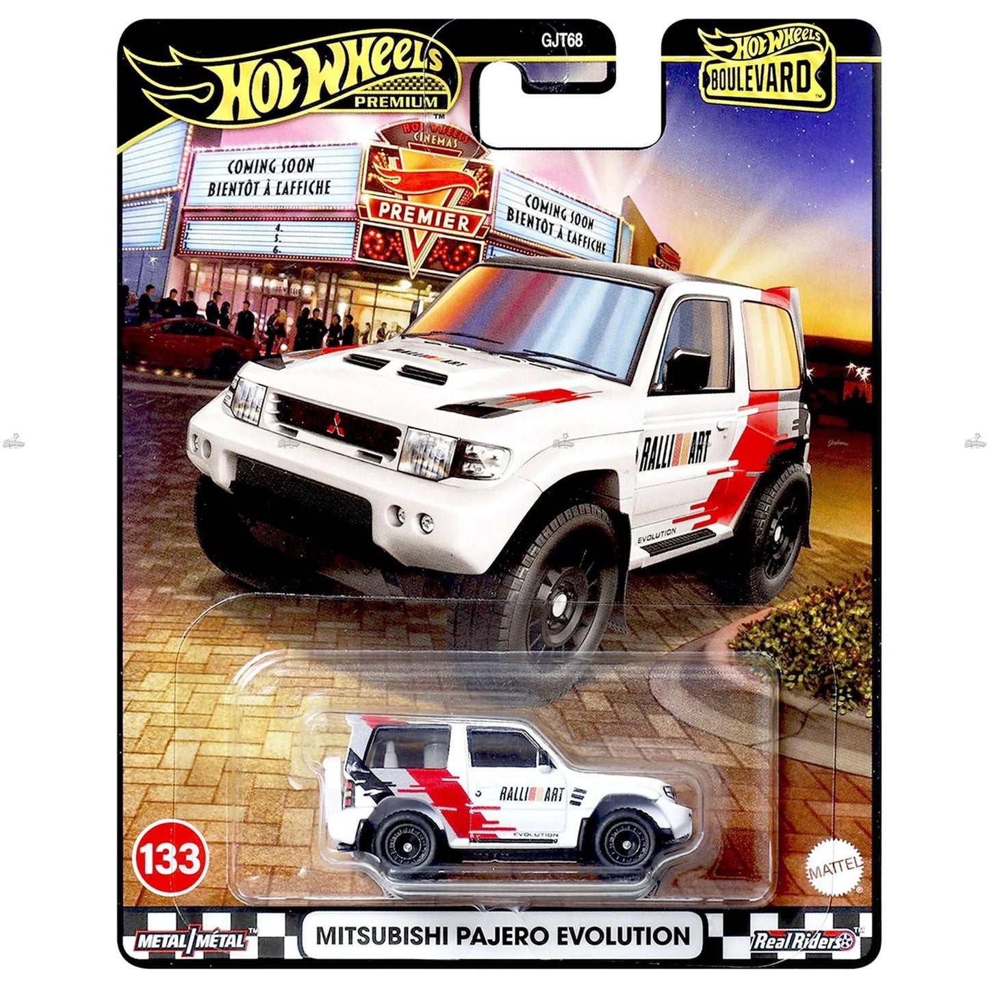 Hot Wheels Premium Boulevard Mitsubishi Pajero Evolution – 1:64 Die-Cast Car (2025 Edition, Metal/Metal, Real Riders)