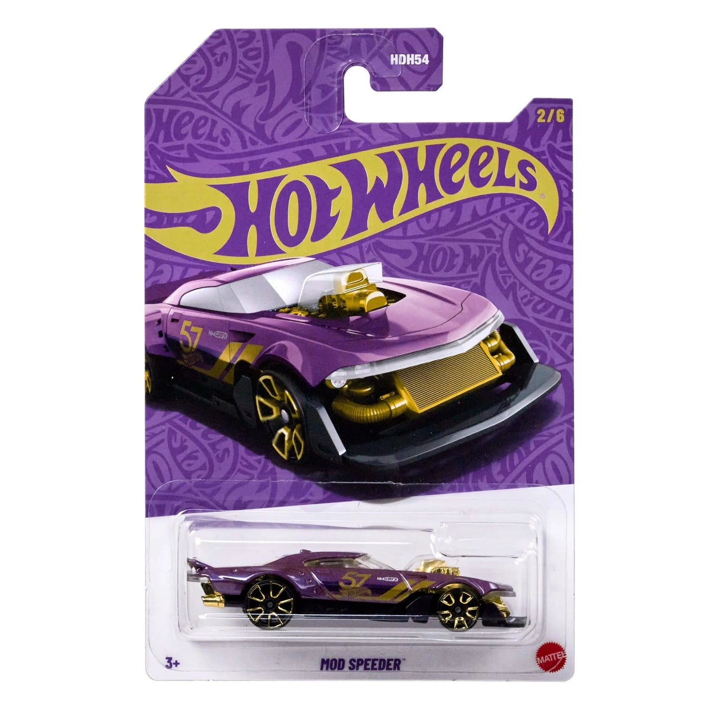 Hot Wheels Mod Speeder | Pearl & Chrome Series | 1:64 Original Die-Cast Car (Multicolor)
