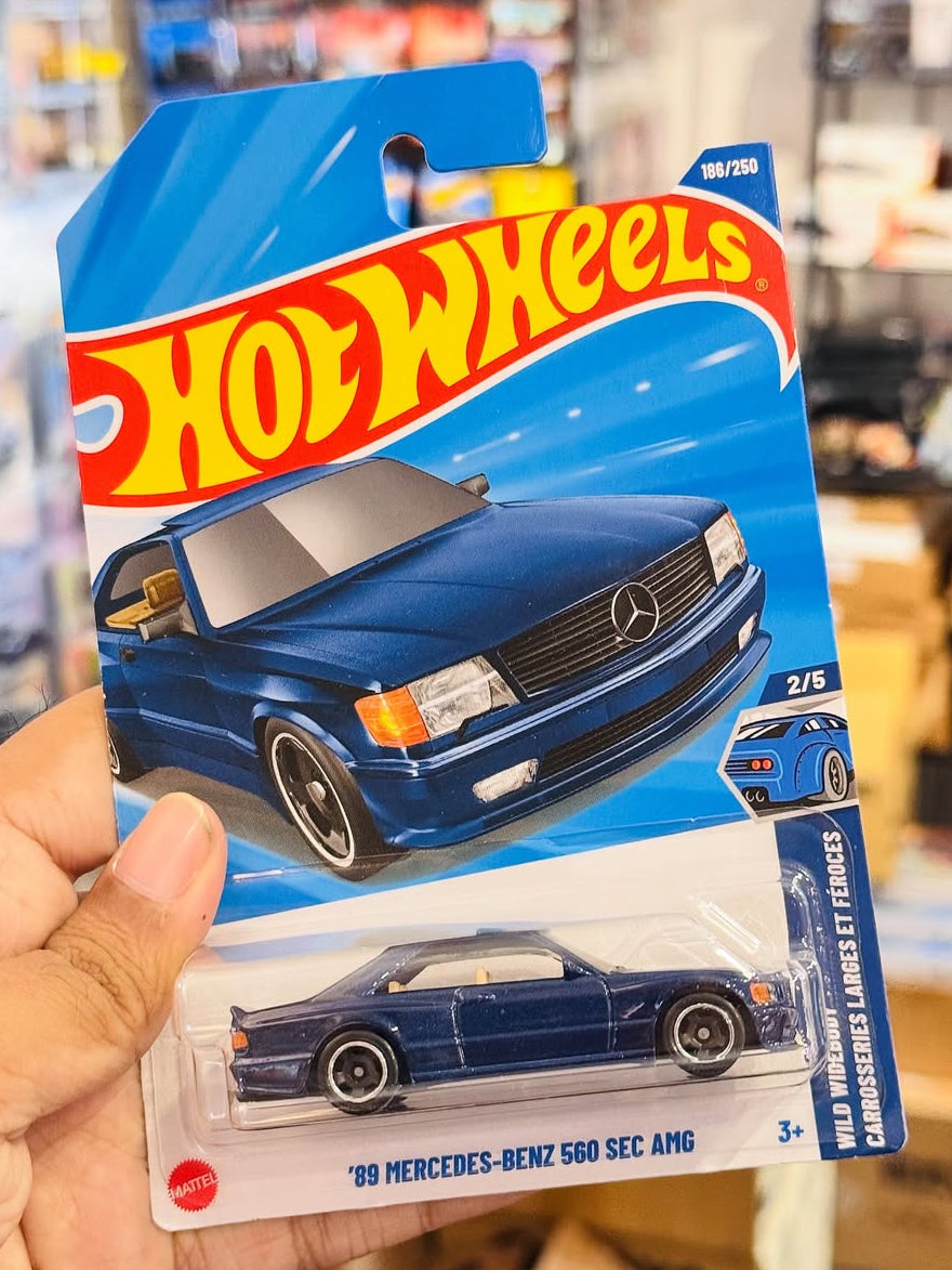Hot Wheels 1989 Mercedes-Benz 560 SEC AMG – 1:64 Scale Die-Cast Car (Q Case 2025 Mainline)