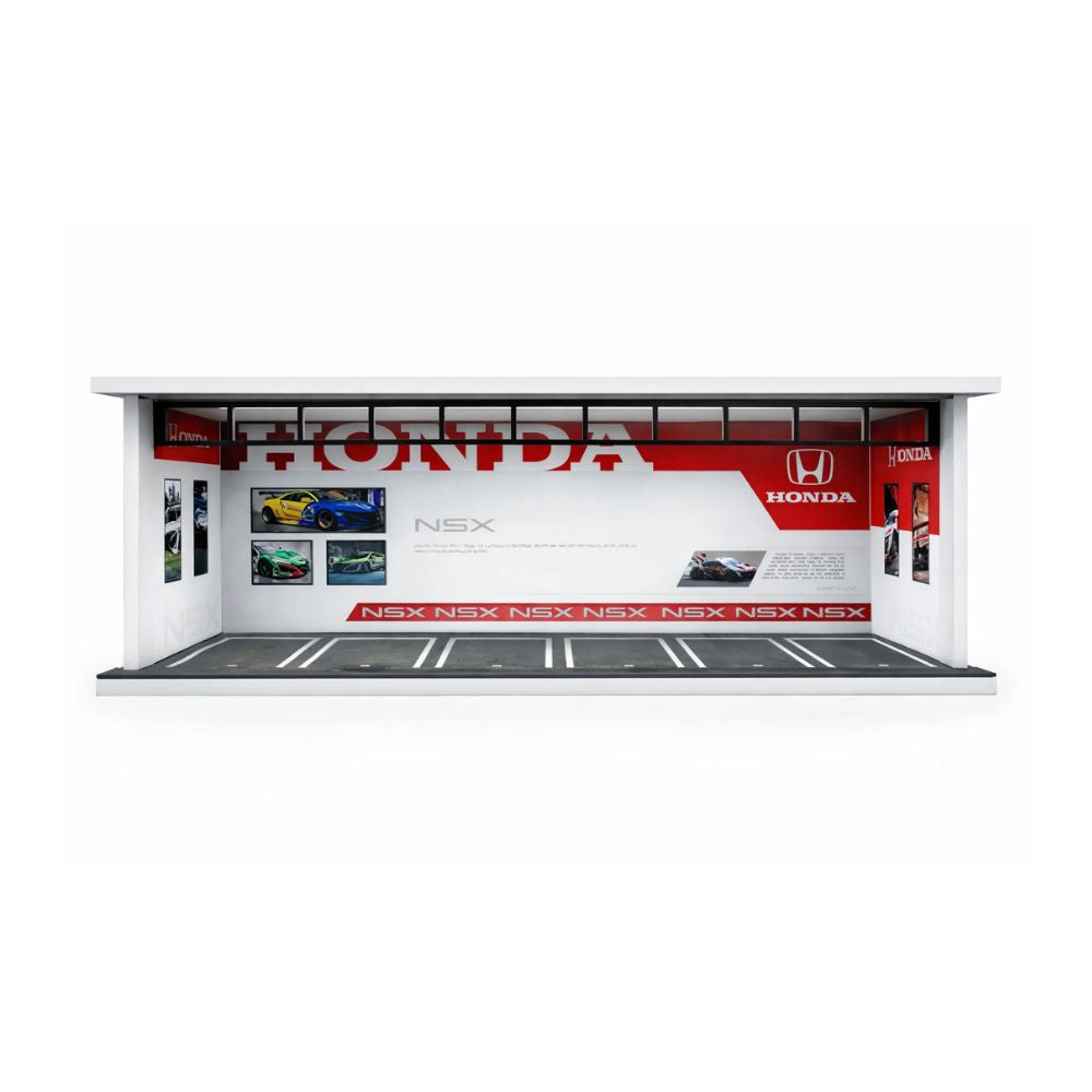 Honda NSX Performance Garage Diorama Display – Premium 1:64 Scale Diecast Car Showcase