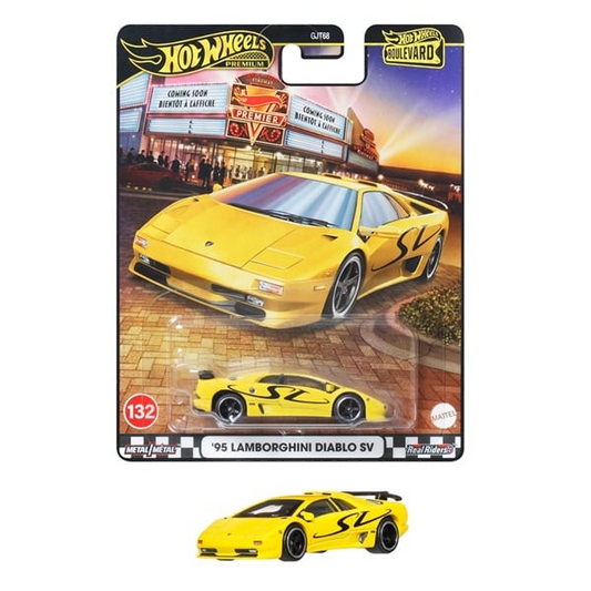Hot Wheels Premium Boulevard '95 Lamborghini Diablo SV – 1:64 Scale Die-Cast Car