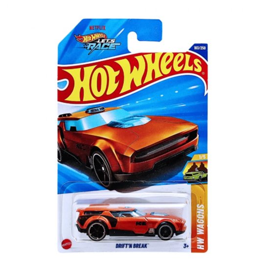 Miniatura Carro Drift'n Break - HW Wagons 1/5 - Mainline - 7,0 cm - 1:64 - Hot Wheels