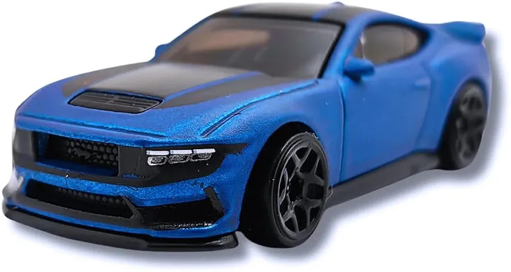 Hot Wheels 1:64 Scale Ford Mustang Dark Horse Then and Now for Ages 3 and Up by Small Clamp (Blue)