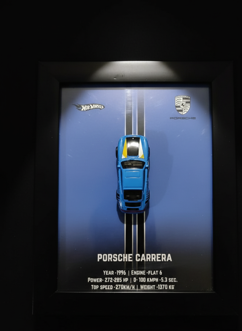 Porsche Carrera – 3D Collectible Frame