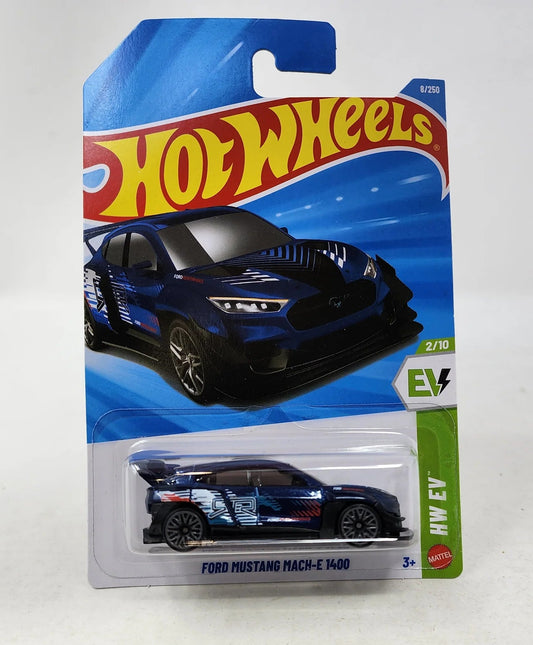 Hot Wheels 2026 Ford Mustang Mach-E 1400 #8 – Dark Blue | 1:64 Diecast Car