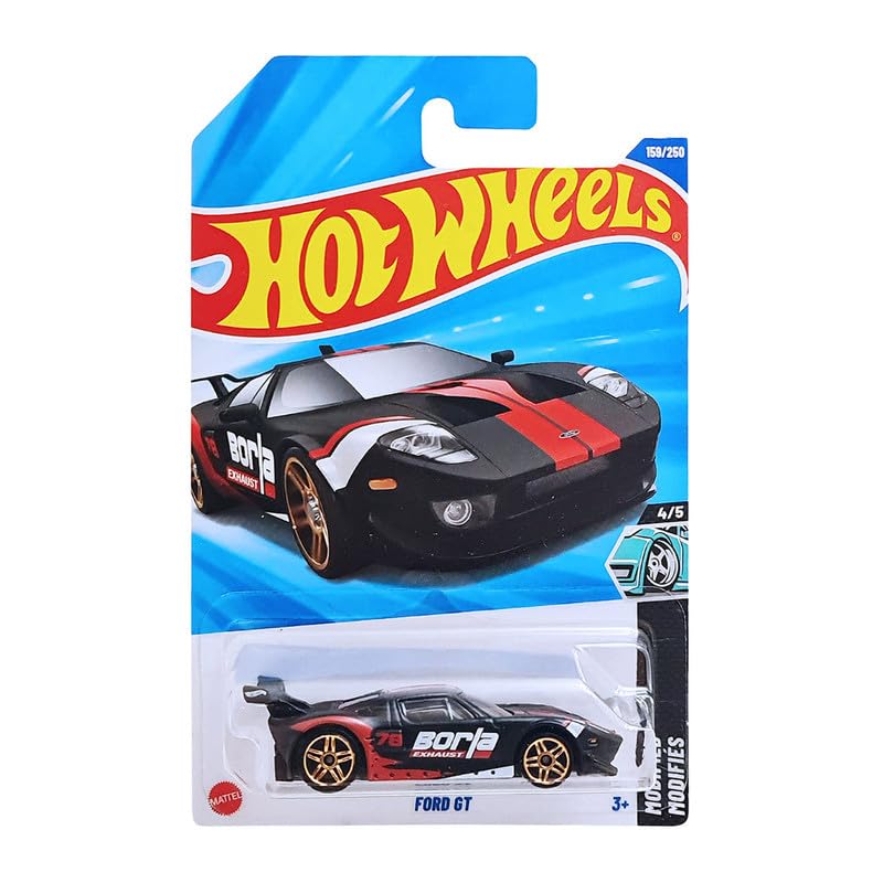 Hot Wheels 2025 Ford GT Modified (Black) | 1:64 Scale Die-Cast Car | Premium Metal Body | Collector’s Edition by Mattel Malaysia