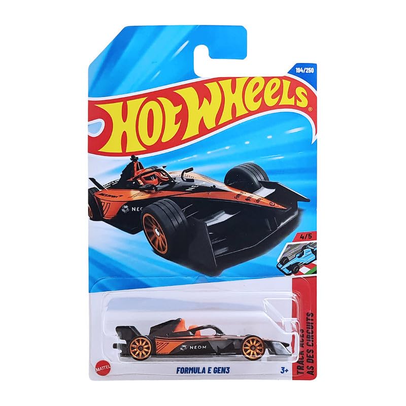 Hot Wheels 2025 Formula E Gen3 Track Aces (Black) | 1:64 Scale Die-Cast Car | Premium Metal Body | Collector’s Edition by Mattel Malaysia