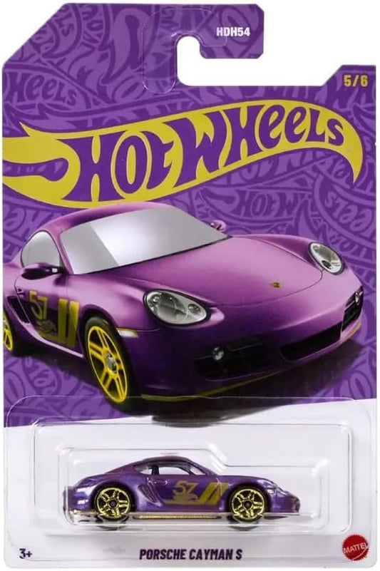 Hot Wheels Porsche Cayman S (Purple & Gold) | 1:64 Die-Cast Car | 57th Anniversary Edition