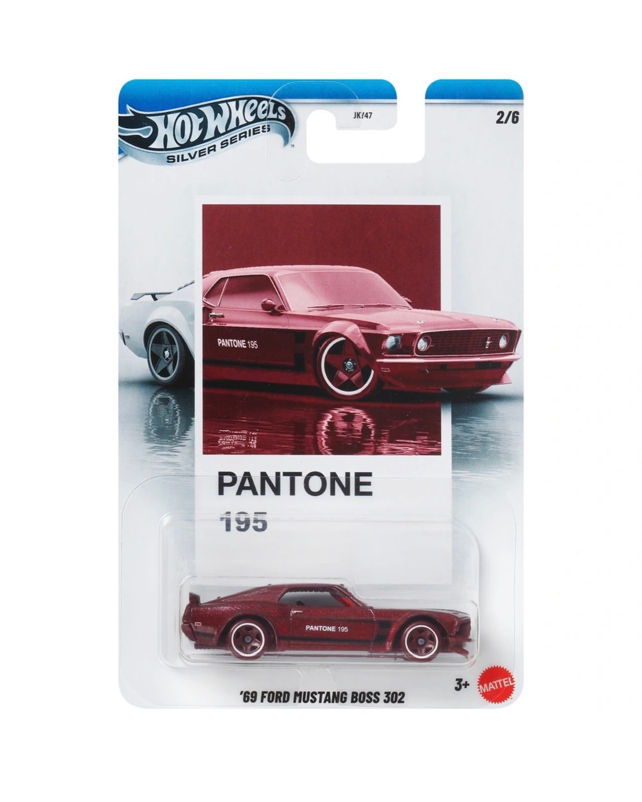 '69 Ford Mustang Boss 302 * 2026 Hot Wheels PANTONE Silver Series Case A
