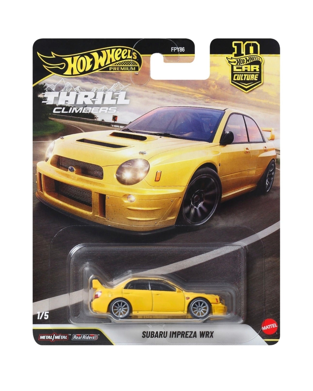 Hot Wheels Premium Car Culture Thrill Climbers Subaru Impreza WRX