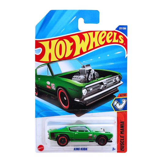 Hot Wheels King Kuda Muscle Mania Ages 3 Years and Up 217/250 (Green)