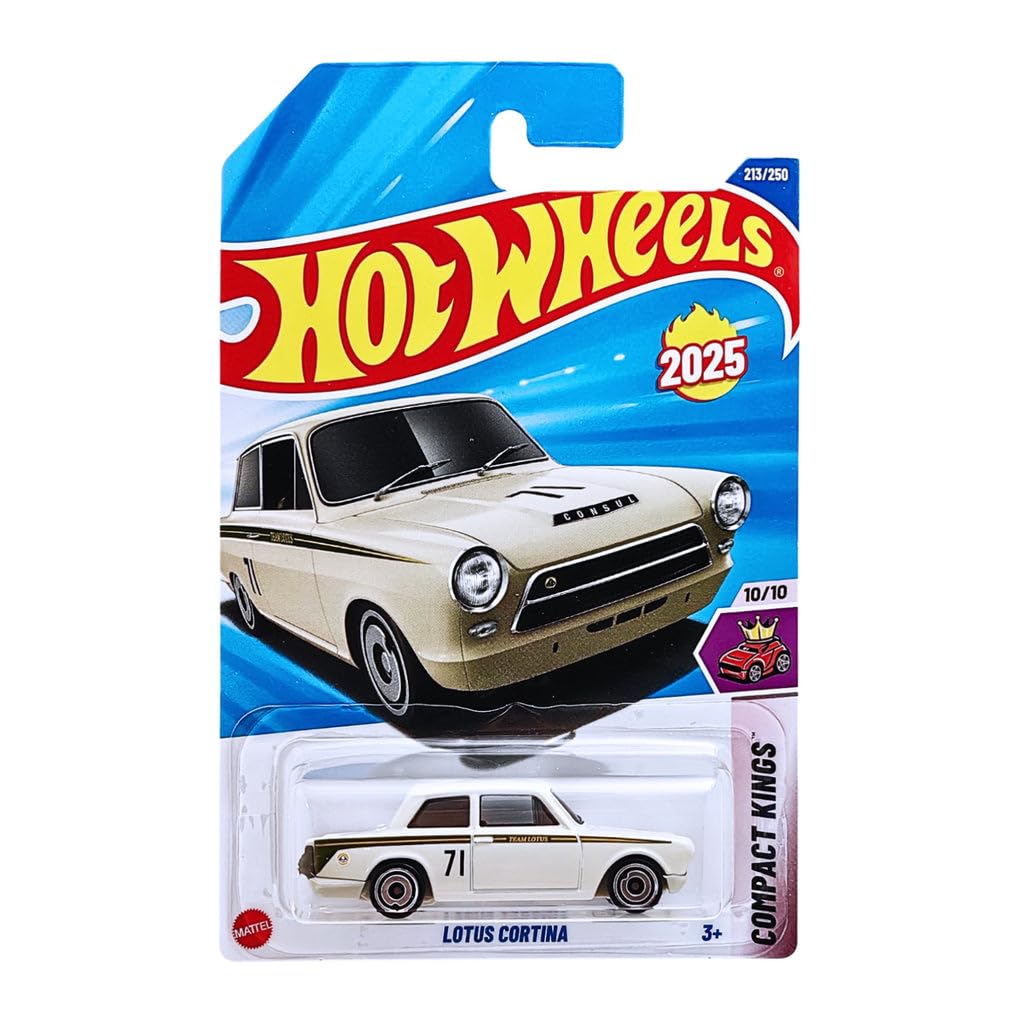 Hot Wheels Lotus Cortina Compact Kings Ages 3 Years and Up 213/250 (Cream)