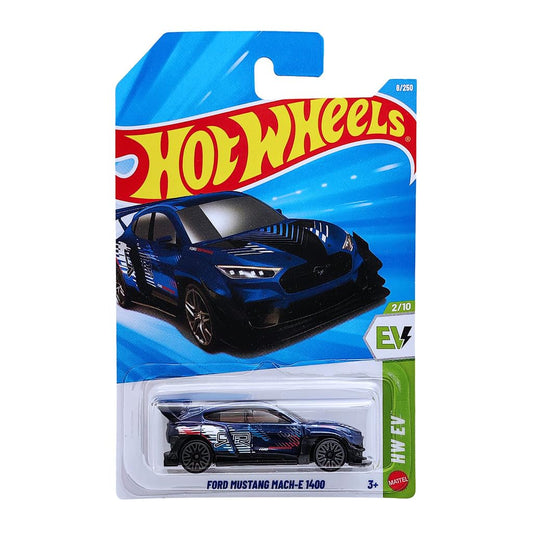 Hot Wheels 2026 Ford Mustang Mach-E 1400 #8 – Dark Blue | 1:64 Diecast Car