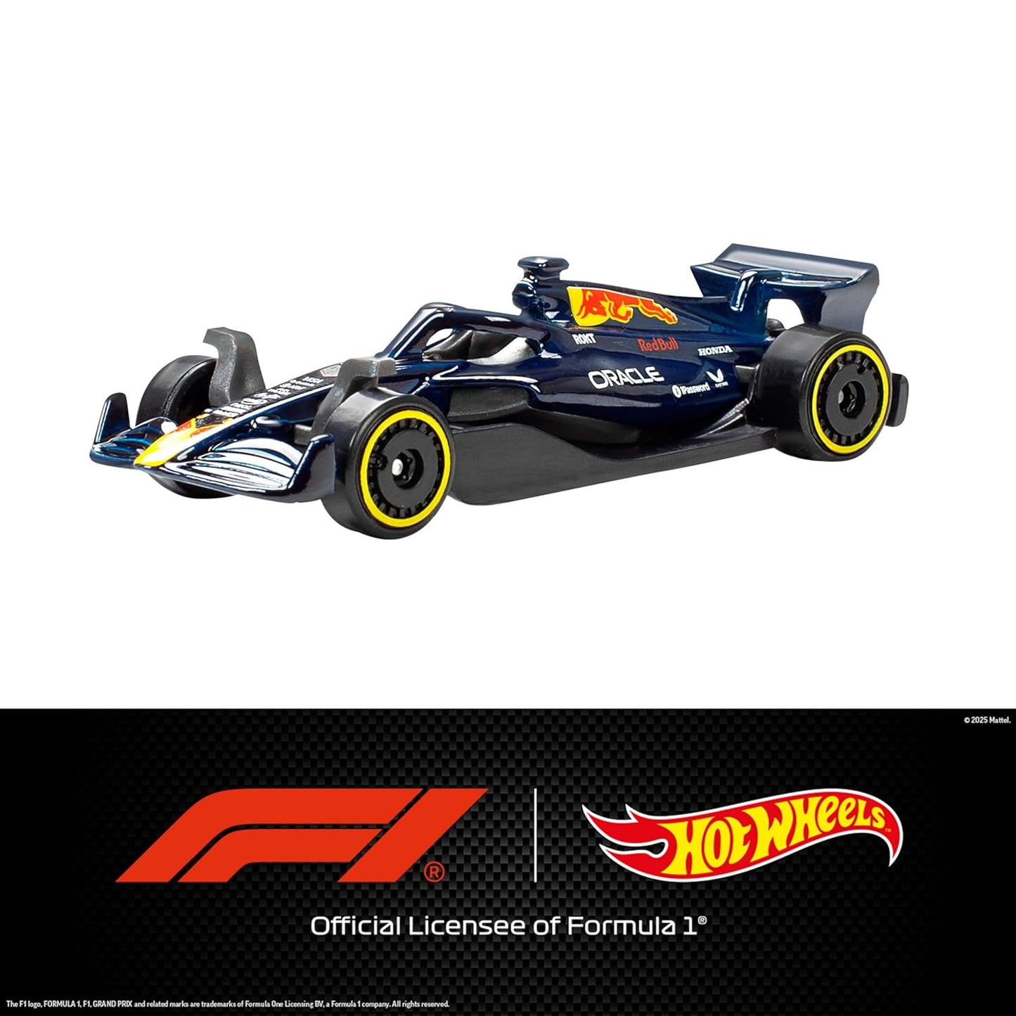 Hot Wheels 1:64 Scale 5-Pack Formula 1 Die-Cast Toy Cars, Set of 5 Officially Licensed, Collectible F1 Race Cars for Play or Display