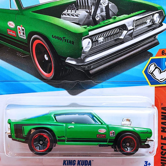 Hot Wheels King Kuda Muscle Mania Ages 3 Years and Up 217/250 (Green)