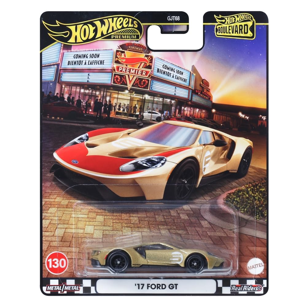 Hot Wheels Boulevard™ '17 Ford GT 1:64 Scale Die-Cast Sports Car | Premium Collector Vehicle