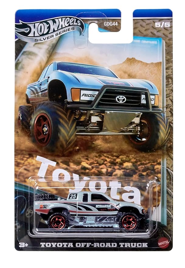 Hot Wheels Toyota Off-Road Truck 1:64 Die-Cast Vehicle – Rugged Adventure Model Car | Collectible Metal Truck Gift for Kids & Collectors