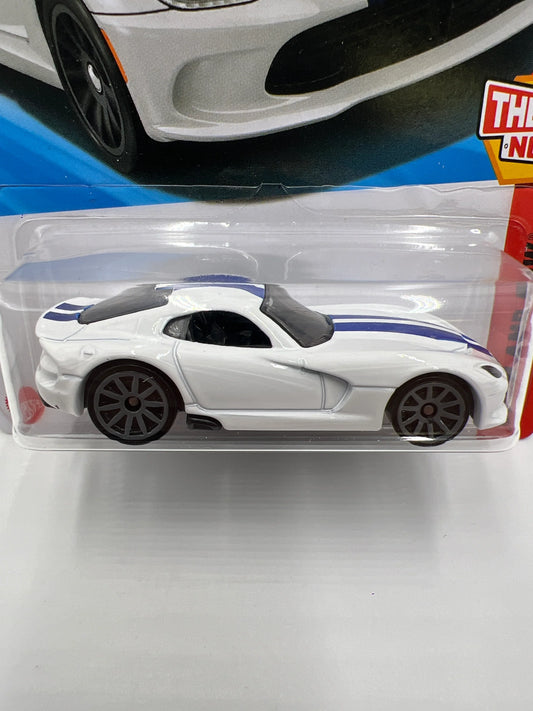 2025 Hot Wheels L Case Then & Now #214 2013 SRT Viper White 1:64 Scale