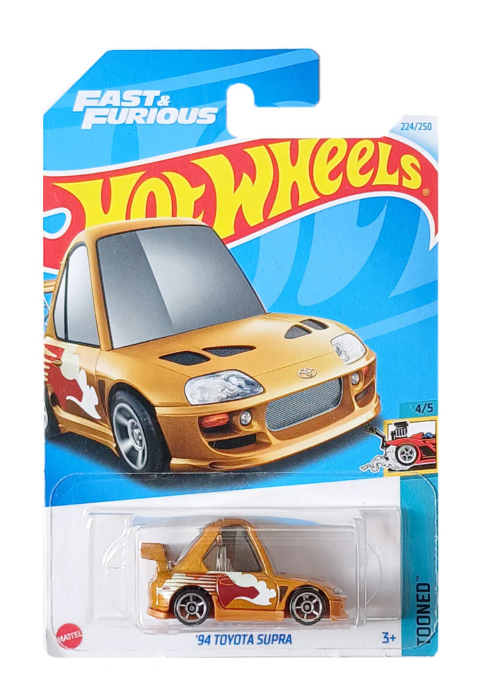 Hot Wheels Pack of 3 – Dodge Charger Hellcat (Pink), Toyota Supra (Brown), and Quick Chat (White) | Premium Die-Cast Car Bundle