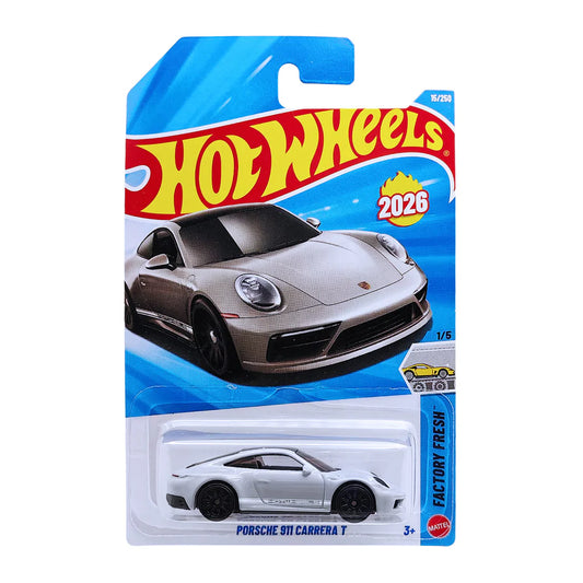 Hot Wheels Factory Fresh – Porsche 911 Carrera T (1:64 Diecast) | Premium Collector Car