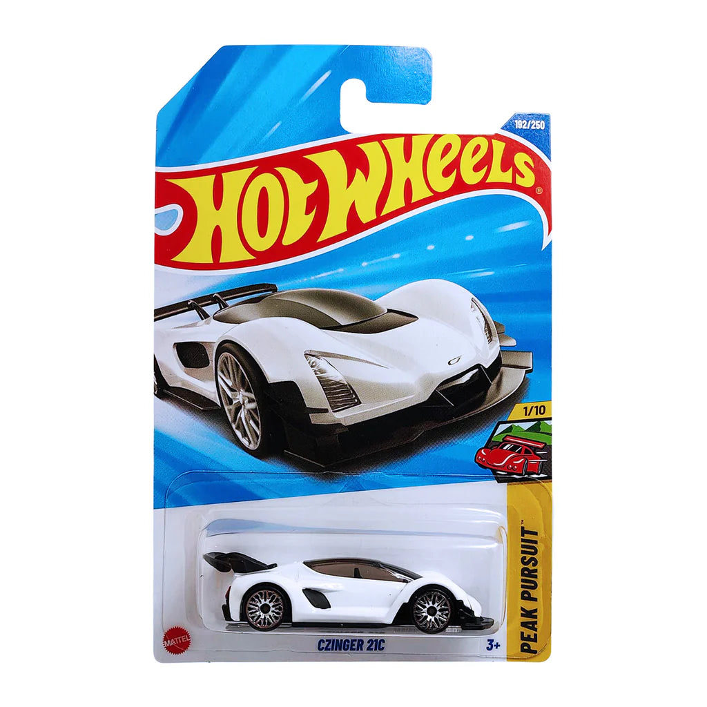 Hot Wheels Pack of 3 – Czinger 21C (White), Mo’Stash (Yellow), and Dodge Viper GTS ’96 (Yellow) | Premium Die-Cast Car Bundle