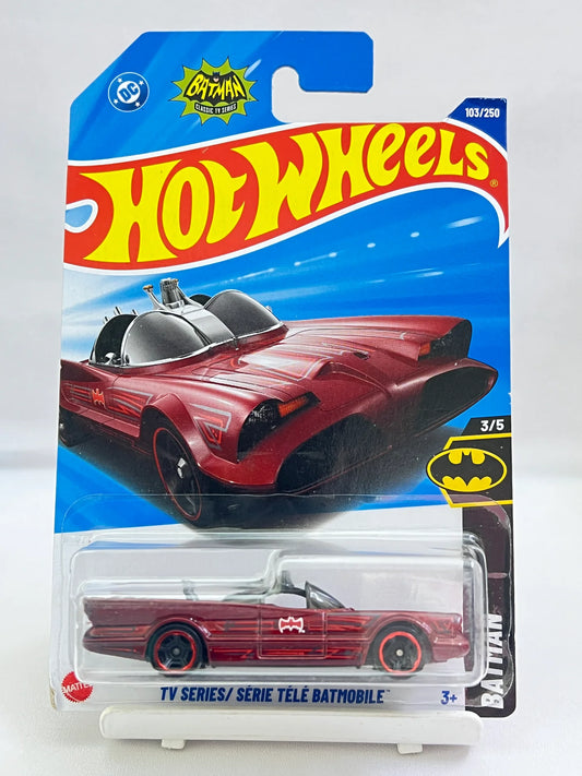 Hot Wheels 2025 TV Series Batmobile (Maroon P Case) | 1:64 Die-Cast Car by Mattel