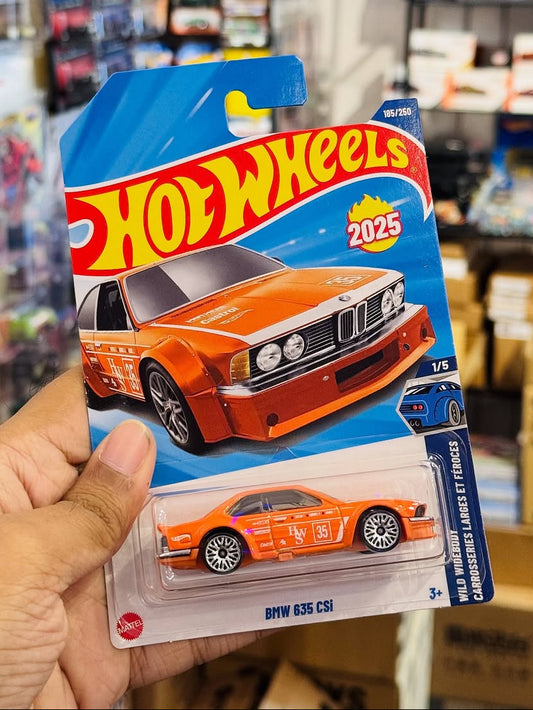 Hot Wheels BMW 635 CSi #185 – 1:64 Scale Die-Cast Car (2025 Case Q, Orange, Widebody Edition)