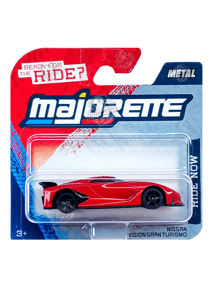 Majorette Ride Now Cars Nissan Vision Gran Turismo - Red - 2025 Card