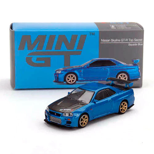 Not MINI GT 531 Skyine GT-R Top Secret Bayside Blue Right Handle