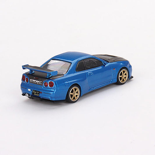 Not MINI GT 531 Skyine GT-R Top Secret Bayside Blue Right Handle
