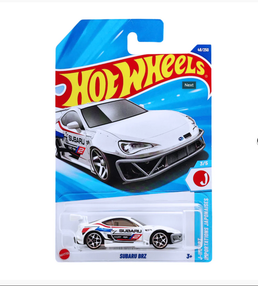 Hot Wheels Subaru BRZ (White) | 1:64 Die-Cast Sports Car | Collectible Gift for Kids & Car Enthusiasts