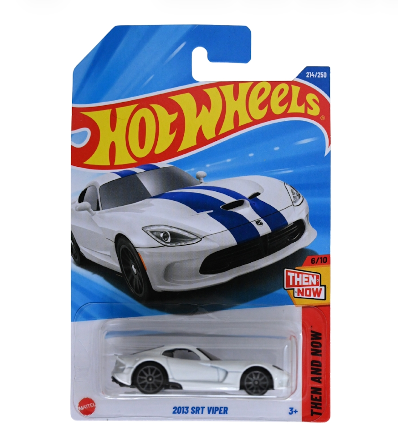 2025 Hot Wheels L Case Then & Now #214 2013 SRT Viper White 1:64 Scale