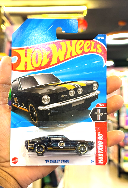 1967 Shelby GT500 #161 Black – 2025 Hot Wheels HW Race Day Case Q | Collectible 1:64 Scale Car