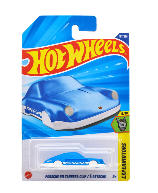 Hot Wheels Basic Car Porsche 911 Carrera Ride On Toy Mini Car Ages 3+ Blue JFN46