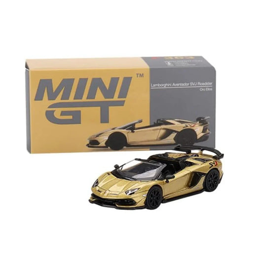Breatoi Mini Gt Ccollectors Model Cars, Lamborghini Aventador Svj Roadster Oro Elios Rhd - Mgt00363,Multicolor