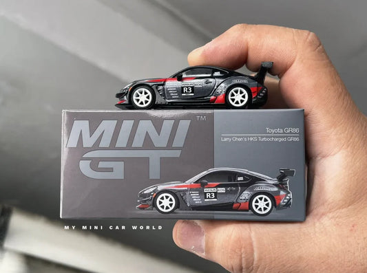 Larry Chen's HKS Turbocharged GR86 LHD Diecast Scale Model Car