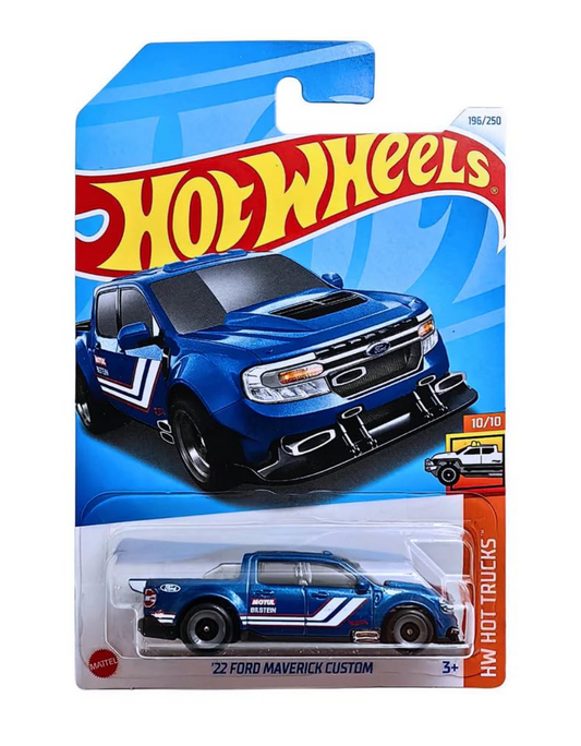 Hot Wheels 1:64 22 Ford Maverick Custom HW Hot Trucks 3 Years & Above (Blue)