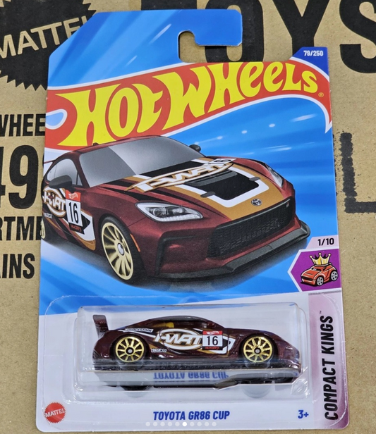 INHAND Hot Wheels 2025 Case J Mainline ' Toyota GR86 Cup