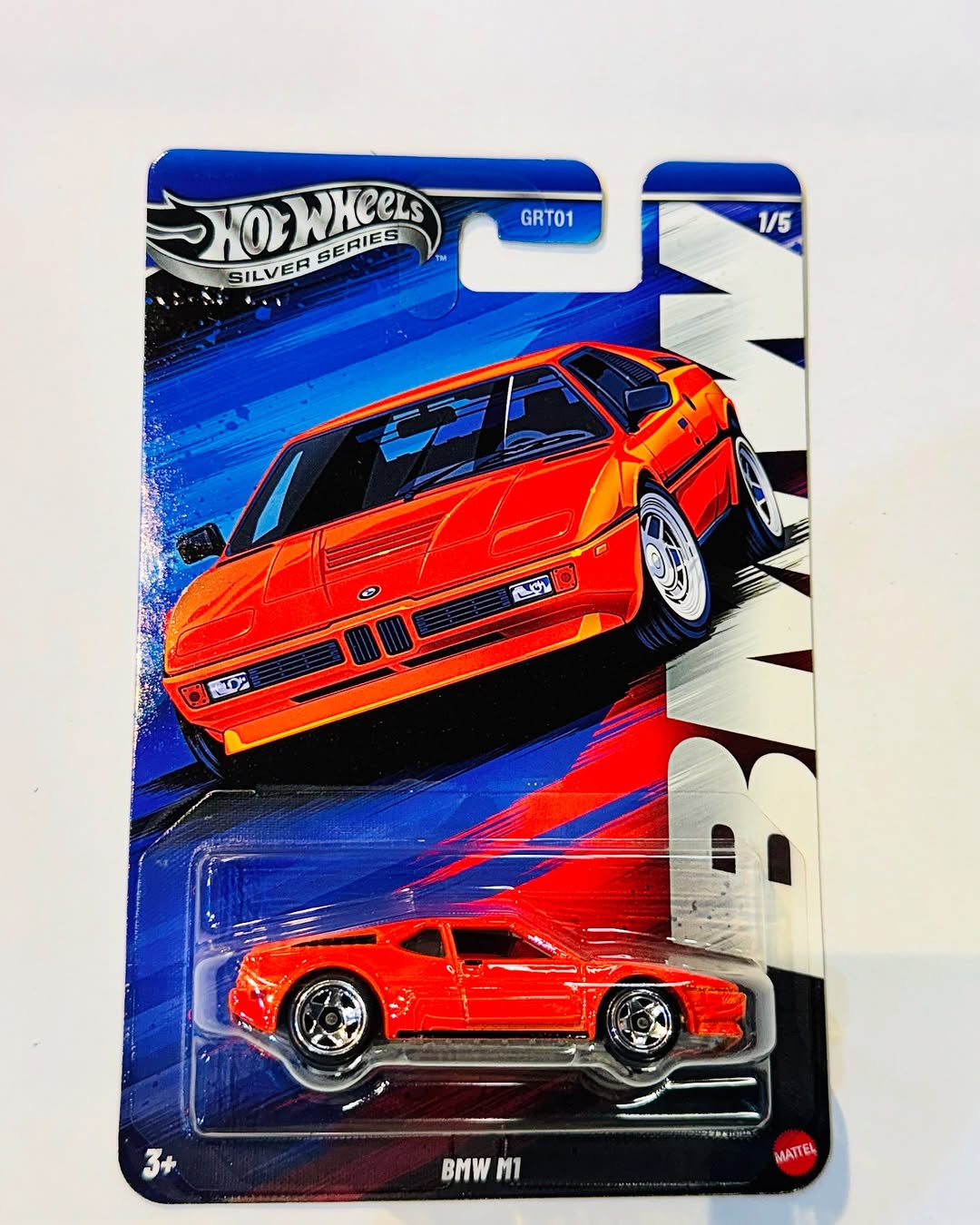 Hot Wheels Silver Series BMW Set of 5 – Imported 1:64 Scale Die-Cast Cars | BMW M1, BMW M2 (2016), BMW M3 (1992), BMW M4, BMW M5 (2001)