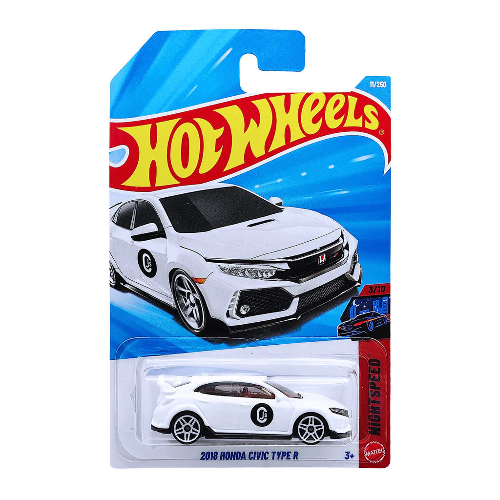 Hot Wheels Die-Cast 3 Car Bundle | Honda Civic Type R 2018, 1969 Chevy Chevelle & Quick Chat