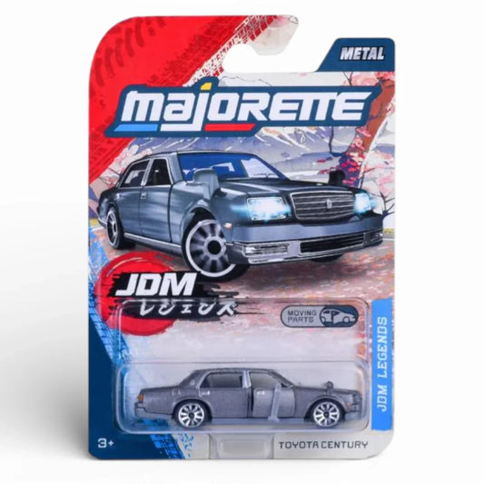 Majorette JDM Legends Toyota Century Grey Metal Diecast Car with Moving Parts – Official Licensed Collectible Toy